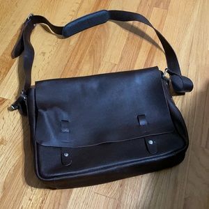 Red Envelope Leather Messenger Bag